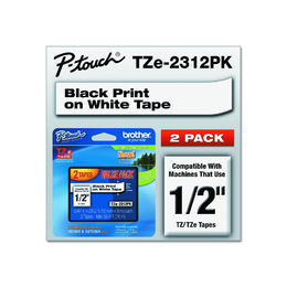 Shop Brother Genuine P-touch, TZE2312PK, 1/2" (0.47") Laminated P-Touch Tape (2 Pack)