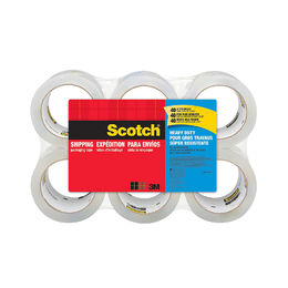 Shop Scotch Heavy Duty Shipping Packaging Tape, 3" Core, 1.88" x 54.6 Yards (6 Pack)