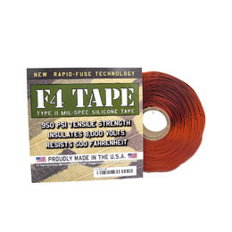 Shop F4 Tape - Self-Fusing Silicone Tape MIL-SPEC 1" X 36' (Red Oxide)